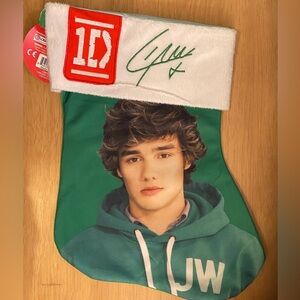 RARE NWT 1D XMAS STOCKING ONE DIRECTION Liam Payne OFFICIAL MERCHANDISE NOS